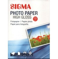 50 FOGLI CARTA FOTOGRAFICA PER STAMPANTE PHOTO HIGH GLOSS 10x15 5760DPI INKJET