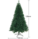 Albero di natale verde artificiale ecologico pino realistico ignifugo 120 cm