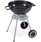 Barbecue BBQ portatile a carbonella carbone tondo con ruote sfera con coperchio