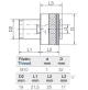 Bussola Portamaschi porta maschi tipo Export LTF con frizione GR1FE0755 M10