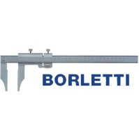 CALIBRO 200 MM CINQUANTESIMALE BORLETTI CNE20 ACCIAIO INOX TEMPRATO CROMATO