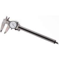 CALIBRO ANALOGICO CON OROLOGIO BORLETTI 200 MM INOX TEMPRATO 0,01 MM COMPARATORE