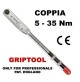 CHIAVE DINAMOMETRICA AUTO MOTO CRICCHETTO GRIPTOOL 5 - 35 Nm 3/8