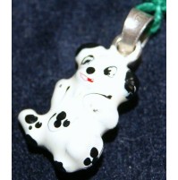 CIONDOLO IN ARGENTO DALMATA SMALTATA PER COLLANA DA DONNA UOMO PENDENTE 