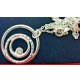 COLLANA GIROCOLLO ARGENTATO PLACCATO ARGENTO CIONDOLO SILVER PLATED SWAROVSKI 