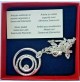 COLLANA GIROCOLLO ARGENTATO PLACCATO ARGENTO CIONDOLO SILVER PLATED SWAROVSKI 