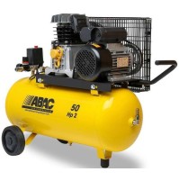 COMPRESSORE ARIA COMPRESSA A CINGHIA ABAC 50 LITRI 2HP LUBRIFICATO ELETTRICO 230