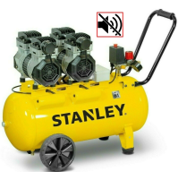 COMPRESSORE ARIA ELETTRICO PORTATILE STANLEY SILENZIATO SILENZIOSO 8 BAR - 50 LT