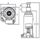 CRIC CRICK MANUALE  IDRAULICO PROFESSIONALE A BOTTIGLIA  20T 20 TON MARTINETTO 