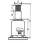 CRIC CRICK OLEODINAMICO IDRAULICO A BOTTIGLIA 10 TON MARTINETTO SOLLEVATORE 10T