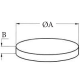 Calamita magnete bottone magnetico disco rotondo nichelato LTF Ø 20 x 10 mm