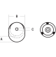 Calamita magnete bottone magnetico filettato disco dischetto tondo alnico V  LTF