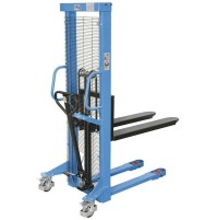 Carrello elevatore sollevatore pallet transpallet manuale a pedale 1000 kg 1,6mt