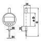 Comparatore digitale centesimale elettronico inox LTF con nasello posteriore