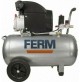 Compressore aria 50 litri lt Ferm portatile 2hp 1500W  8 bar lubrificato olio