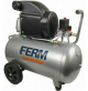 Compressore aria 50 litri lt Ferm portatile 2hp 1500W  8 bar lubrificato olio