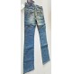 DONNA PANTALONI JEANS BLU COTONE TG. 38 MARIA INTSCHER CARTELLINO 229 EURO