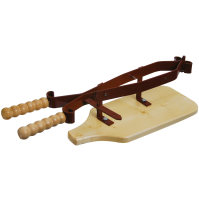 Fermaprosciutto sostegno morsa ferma porta prosciutto professionale base legno