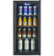 Frigo frigorifero bar vetrina cantinetta per bevande nero 88 litri led tre piani