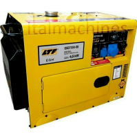 Generatore di corrente diesel silenziato LTF 5 Kw monofase a gasolio AVR ruote