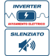 Generatore di corrente inverter silenziato a benzina 3,5 kw avviamento elettrico