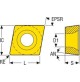 INSERTO CCMT09T304 F1 TX INSERTI PER UTENSILI PER TORNITURA RIVESTITO TIN SECO