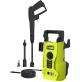 Idropulitrice elettrica portatile ad acqua fredda Ryobi 100 bar + kit accessori