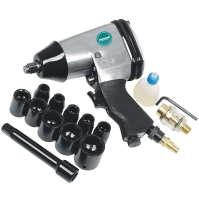 KIT AVVITATORE PISTOLA PNEUMATICA MARTELLO A IMPULSI ARIA COMPRESSA 1/2