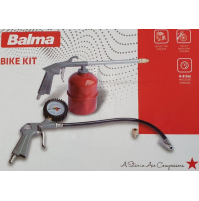 KIT pistola aria compressa per gonfiaggio lavare lavaggio gomme auto moto bici