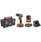 Kit Trapano elettrico avvitatore a batteria percussione BRUSHLESS 18V LITIO AEG