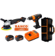 Kit trapano avvitatore lucidatrice smerigliatrice angolare  a batteria 18V Bahco