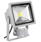 Lampada led  faro con sensore di movimento crepuscolare luce faretto 20W IP65