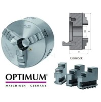 MANDRINO AUTOCENTRANTE CAMLOCK PER TORNIO 3+3 GRIFFE REVERSIBILI 200 MM OPTIMUM