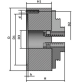 MANDRINO AUTOCENTRANTE DI PRECISIONE 160 MM PER TORNIO 4 + 4 GRIFFE  OPTIMUM 