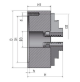 MANDRINO AUTOCENTRANTE DI PRECISIONE PER TORNIO 4 GRIFFE REVERSIBILI  160 MM