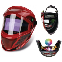 MASCHERA SALDATURA AUTOSCURANTE AUTOMATICA CASCO SALDATRICE SALDARE COLORI 180°