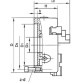 Mandrino autocentrante FERVI M449/100 tornio Ø 100 mm 4 + 4 griffe + chiave