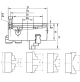 Mandrino autocentrante FERVI M449/100 tornio Ø 100 mm 4 + 4 griffe + chiave