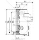 Mandrino autocentrante di precisione per tornio Ø 125 mm 3 + 3 griffe + chiave