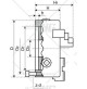 Mandrino autocentrante di precisione per tornio Ø 80 mm 3 + 3 griffe + chiave