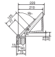 PIEGATRICE LAMIERA LAMIERE A GREMBIALE MANUALE PEDALE 1270 X 2 MM FERRO ACCIAIO