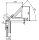 PIEGATRICE LAMIERA LAMIERE A GREMBIALE MANUALE PEDALE  1270 X 2 MM FERRO ACCIAIO