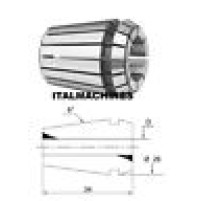 PINZA ER25 ER 25 PER FRESE CON GAMBO DIAMETRO D = 11 MM TRAPANO FRESA FRESATRICE