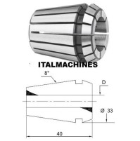 PINZA ER32 ER 32 PER FRESE CON GAMBO DIAMETRO 2,5 MM TRAPANO FRESA FRESATRICE