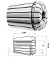 PINZA ER40 ER 40 PER FRESE CON GAMBO DIAMETRO D = 10 MM TRAPANO FRESA FRESATRICE