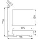 Pesa bilancia contapezzi elettronica digitale batteria ricaricabile 150 kg terra