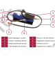 Pompa idraulica oleodinamica con comando pneumatico a pedale pressa cric pistone