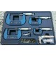 SERIE SET 4 MICROMETRI CENTESIMALI MICROMETRO PER ESTERNI ESTERNO LTF 0 / 100 MM