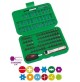 SET KIT CHIAVE A CRICCHETTO COMPLETO CON 99 PZ PORTA INSERTI MAGNETICO 1/4