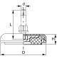 SUPPORTO ANTIVIBRANTE PIEDINO ANTIVIBRAZIONE SUPPORTI ANTIVIBRANTI PIEDINI 185MM